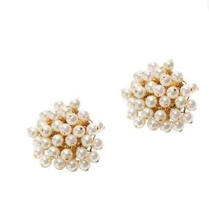 NWOT lele sadoughi pearl cluster earrings